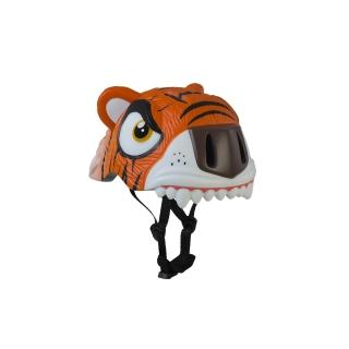 【MAF 蔓侒菲】3D安全帽-橘老虎/學步帽/兒童護具/平衡車/自行車/直排輪/滑板車/攀岩(丹麥品牌crazysafety)