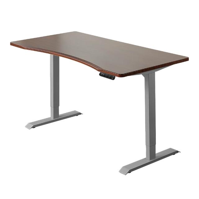 【FUNTE】Prime 4 旗艦款電動升降桌/二節式+ 150x80cm 弧度桌板 八色可選(辦公桌 電腦桌 工作桌)