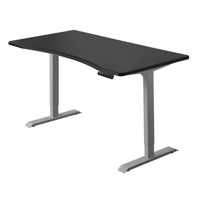 【FUNTE】Prime 4 旗艦款電動升降桌/二節式+ 150x80cm 弧度桌板 八色可選(辦公桌 電腦桌 工作桌)