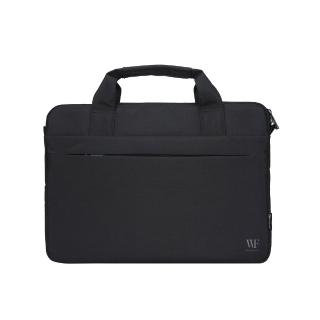 【WORKFIX 渥克斯】13吋/14吋 輕巧手提斜背避震兩用筆電包公事包(防潑水防汙/行李拉桿帶/附背帶)