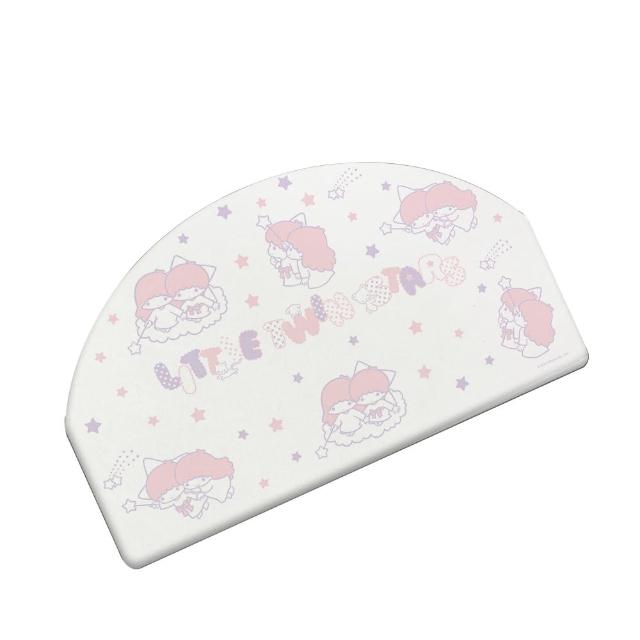 【收納王妃】Sanrio 三麗鷗 亂版系列 硬式珪藻土 吸水 半圓地墊 防潮(尺寸:60x35x0.9cm)