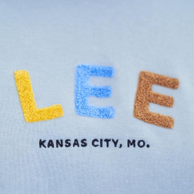 【Lee】女裝 長袖帽T / 多彩LOGO 共2色 標準版型(LL220446726 / LL220446745)