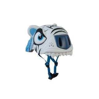【MAF 蔓侒菲】3D安全帽-白老虎/學步帽/兒童護具/平衡車/自行車/直排輪/滑板車/攀岩(丹麥品牌crazysafety)