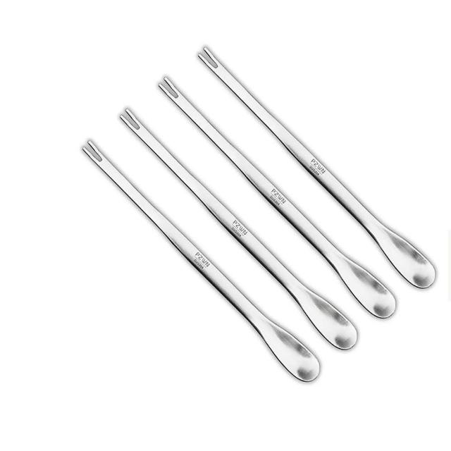 【PUSH!】餐具用品304不鏽鋼吃蟹工具螃蟹工具蟹針勺叉(雙頭蟹叉蟹勺四入組D300)