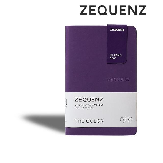 【ZEQUENZ】360度可捲曲筆記本-繽紛系列A6-點陣/方格/橫條內頁可選(泰國皇室御用 色票 辦公 手扎 隨身筆記)