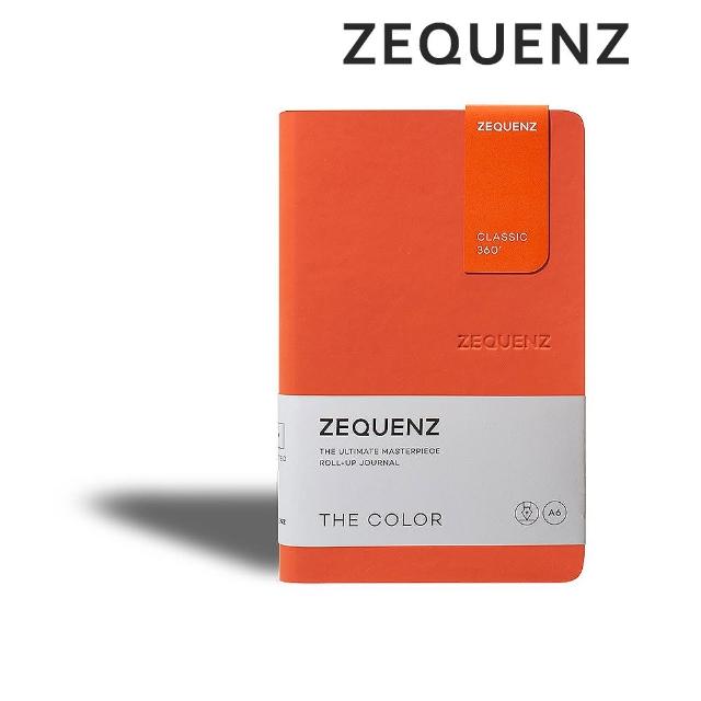 【ZEQUENZ】360度可捲曲筆記本-繽紛系列A6-點陣/方格/橫條內頁可選(泰國皇室御用 色票 辦公 手扎 隨身筆記)