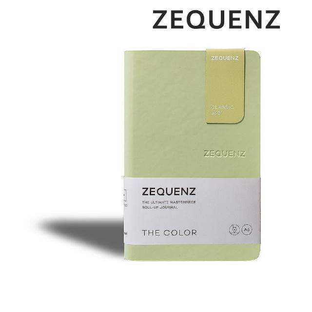 【ZEQUENZ】360度可捲曲筆記本-繽紛系列A6-點陣/方格/橫條內頁可選(泰國皇室御用 色票 辦公 手扎 隨身筆記)