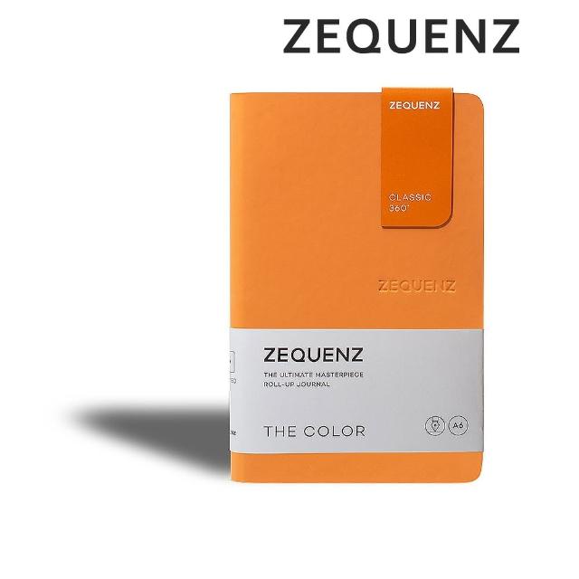 【ZEQUENZ】360度可捲曲筆記本-繽紛系列A6-點陣/方格/橫條內頁可選(泰國皇室御用 色票 辦公 手扎 隨身筆記)
