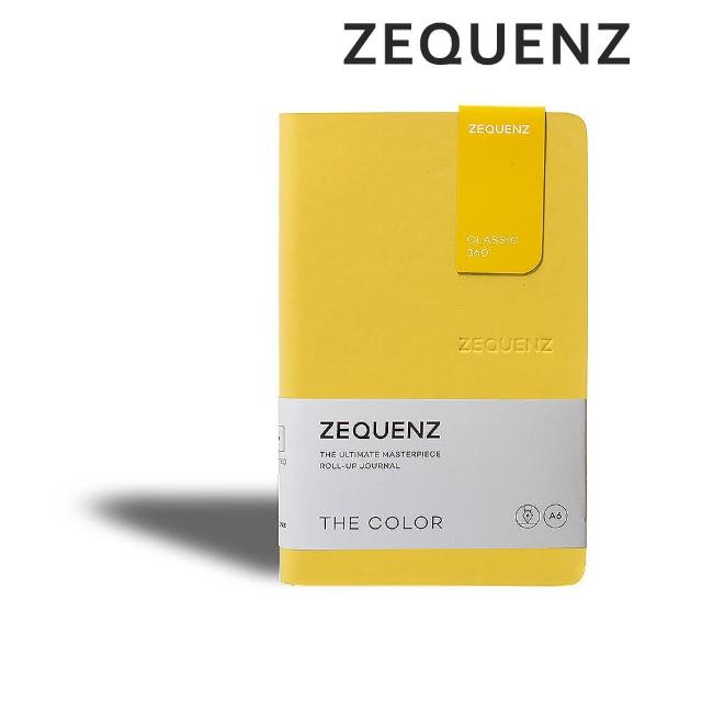 【ZEQUENZ】360度可捲曲筆記本-繽紛系列A6-點陣/方格/橫條內頁可選(泰國皇室御用 色票 辦公 手扎 隨身筆記)