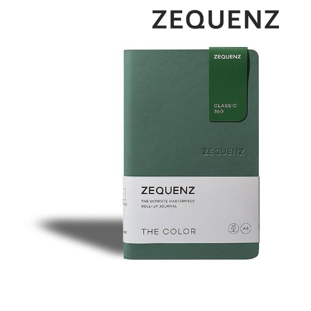 【ZEQUENZ】360度可捲曲筆記本-繽紛系列A6-點陣/方格/橫條內頁可選(泰國皇室御用 色票 辦公 手扎 隨身筆記)