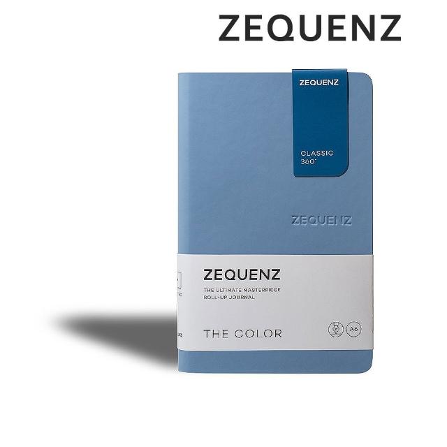 【ZEQUENZ】360度可捲曲筆記本-繽紛系列A6-點陣/方格/橫條內頁可選(泰國皇室御用 色票 辦公 手扎 隨身筆記)