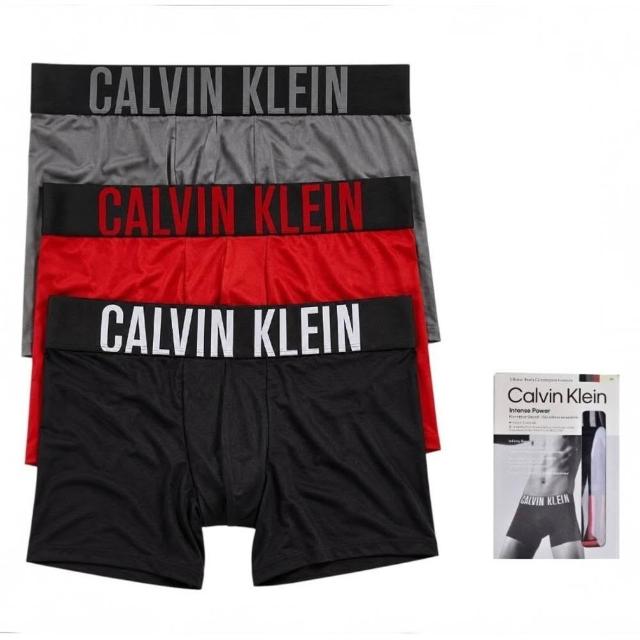 【CALVIN KLEIN】CK男內褲 超細纖維合身短版 低腰男四角內褲 3件組(CK內褲-多款任選)