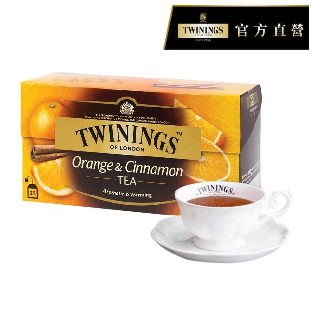 【Twinings 唐寧茶】調味茶包 共75入 25入x3盒(四紅果茶/香甜蜜桃/香橙肉桂/異國香蘋)