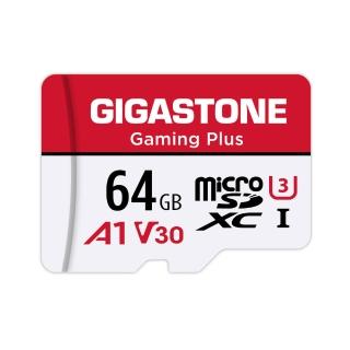 【GIGASTONE 立達】Gaming Plus microSDXC UHS-Ⅰ U3 A1V30 64GB遊戲專用記憶卡(支援Switch/GoPro)