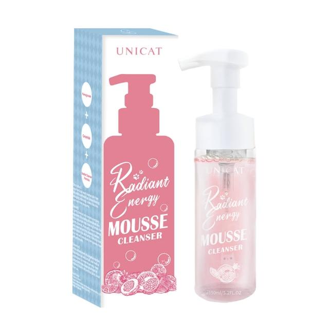 【UNICAT 變臉貓】全天零油光卸洗泡泡慕斯 洗面慕斯 150ml(任選 紅石榴/金盞花)臉部清潔 潔顏慕斯 洗卸慕斯