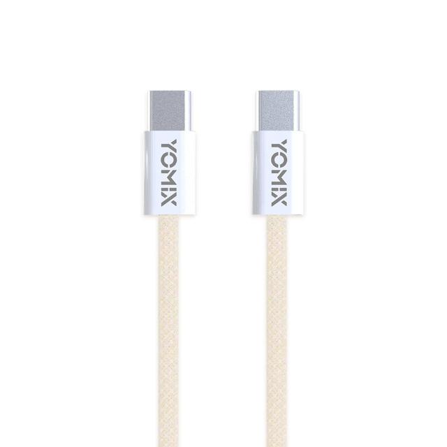 【YOMIX 優迷】1.5M USB-C to USB-C 60W編織快充充電傳輸線(支援PD/QC快充/筆電/Android/支援iphone17快充)