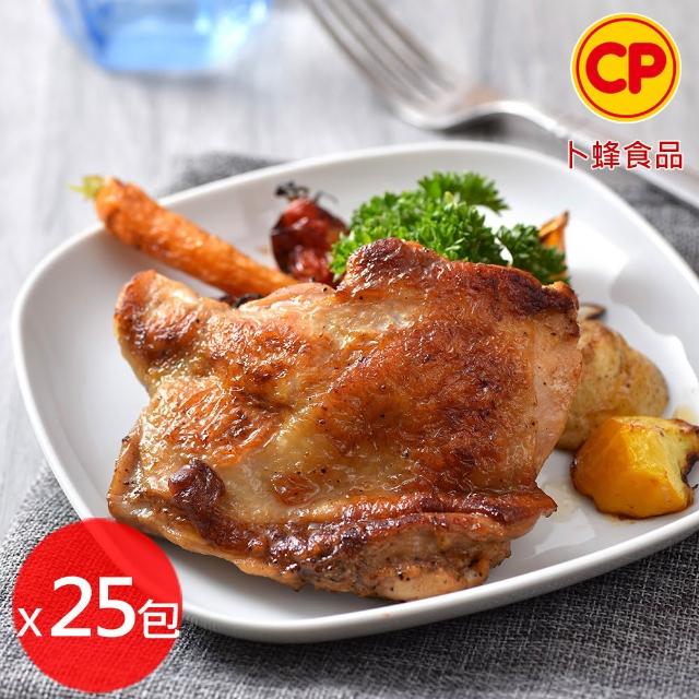【卜蜂】醃漬去骨雞腿排 原味/蒜味/脆皮/蜜汁/黑胡椒/青花椒 超值任選25包組_momo美味標章認證(200g/包)