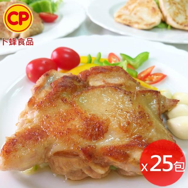 【卜蜂】醃漬去骨雞腿排 原味/蒜味/脆皮/蜜汁/黑胡椒/青花椒 超值任選25包組_momo美味標章認證(200g/包)