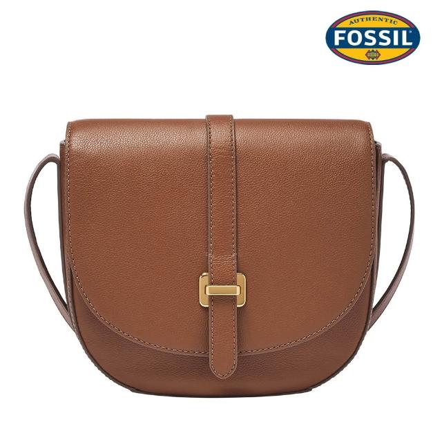 【FOSSIL】經典百搭真皮斜背包/水桶包 買1送1 送禮推薦 (多款任選)