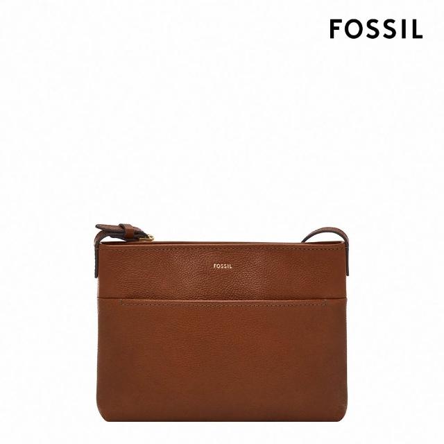 【FOSSIL】經典百搭真皮斜背包/水桶包 買1送1 送禮推薦 (多款任選)