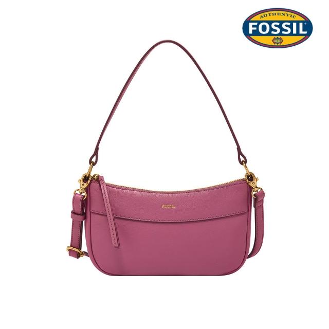 【FOSSIL】經典百搭真皮斜背包/水桶包 買1送1 送禮推薦 (多款任選)