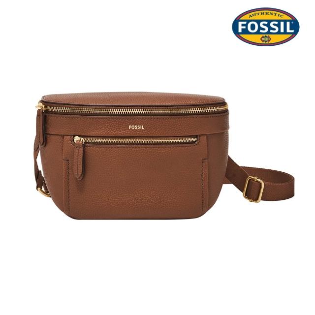 【FOSSIL】經典百搭真皮斜背包/水桶包 買1送1 送禮推薦 (多款任選)