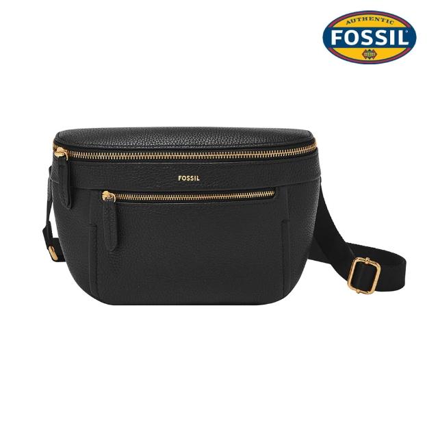 【FOSSIL】經典百搭真皮斜背包/水桶包 買1送1 送禮推薦 (多款任選)