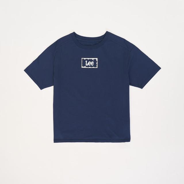 【Lee】出清品-女裝 短袖T恤 / 長框縫線印花 小LOGO 共2色 Oversized版型(LL220237562 / LL22023797W)