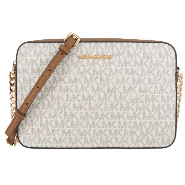 【Michael Kors】JET SET ITEM系列 防刮皮革 金字LOGO 斜背包 方包 相機包(多色任選)