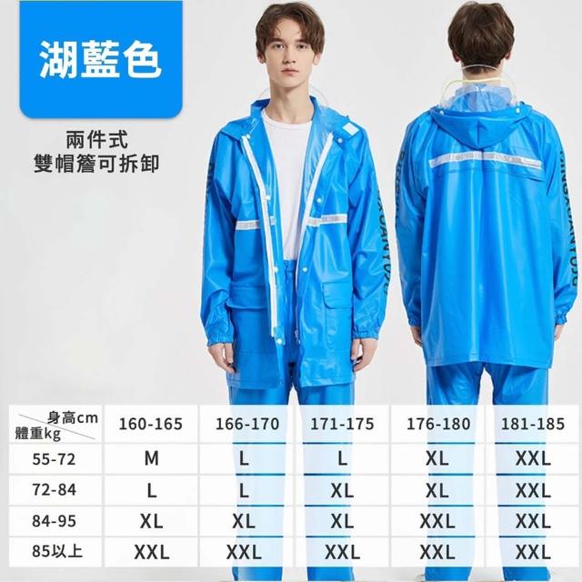 【OSIN】雙拉鍊前開式風雨衣 時尚高機能風雨衣(升級版防水拉鍊)