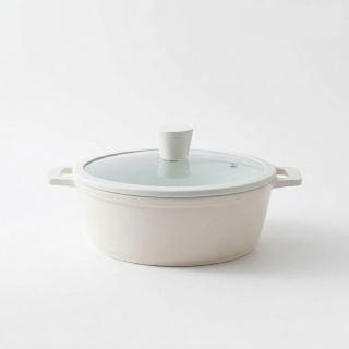 【MH家居KITCHEN】韓國製雙耳湯鍋20cm-附鍋蓋(湯鍋/不沾鍋/IH爐可用)
