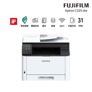 【FUJIFILM 富士軟片】Apeos C325dw 彩色雷射雙面無線S-LED掃描複合印表機(WIFI/高速/防水/畫質精細/雷射)