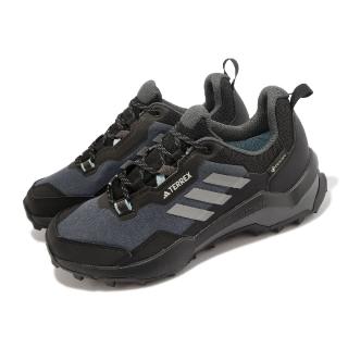 【adidas 愛迪達】戶外鞋 Terrex AX4 GTX W 女鞋 黑 灰 防水 登山 越野 郊山 (HQ1051)