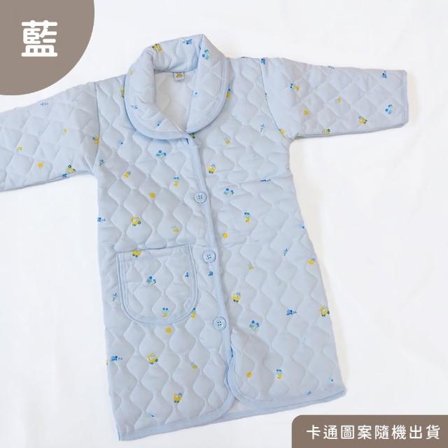 【Oluna 歐露娜】雙園小童暖長袖睡袍 22號 寶寶睡袍 寶寶和服 寶寶防踢被 幼童睡袍 兒童睡袍