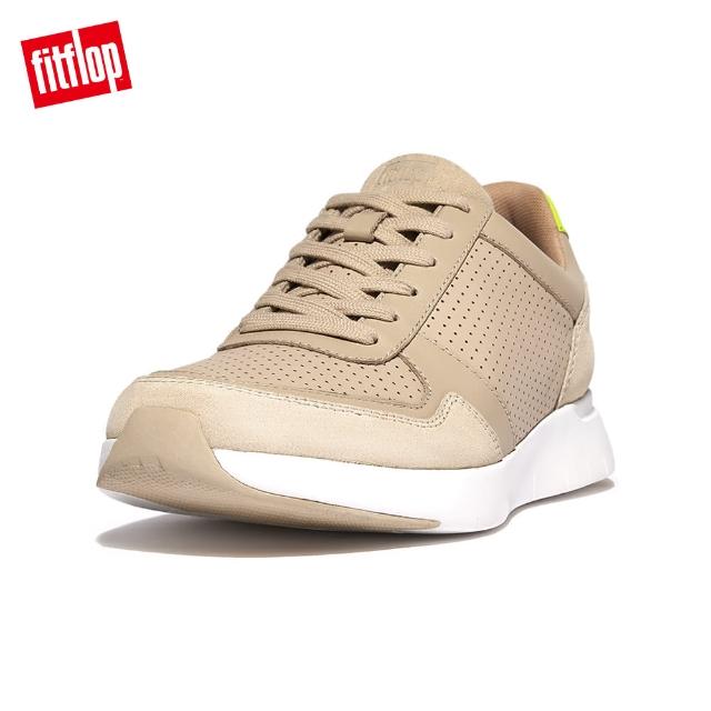 【FitFlop】ANATOMIFLEX MENS LEATHER-MIX SNEAKERS 運動風繫帶休閒鞋-男(三色)