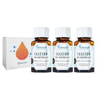 【德國 Natural Fit 活粒適】珊瑚鈣膠囊 三入組 60粒/入(300毫克鈣離子 68種必備微量礦物質 補鈣)