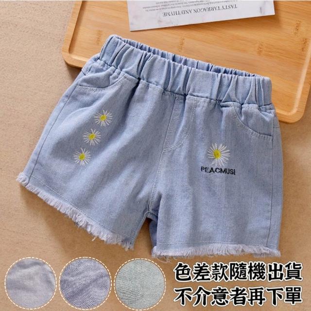 【安朵童舖】現貨韓版女童牛仔短褲兒童百搭中腰褲熱褲牛仔褲