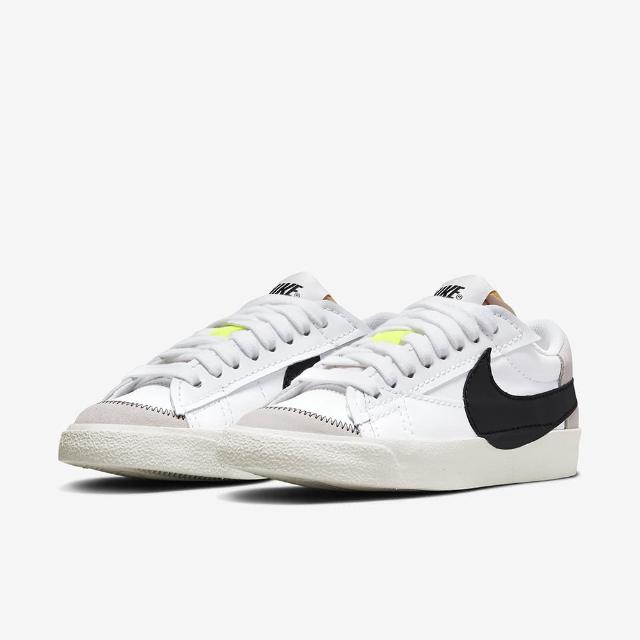 【NIKE 耐吉】W BLAZER LOW 77 JUMBO 女鞋 白黑(DQ1470-101)