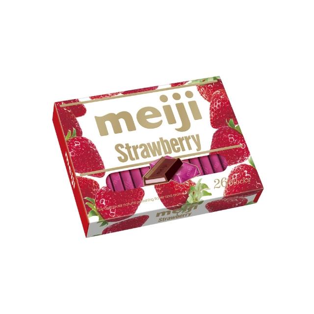 【Meiji 明治】牛奶巧克力/黑可可製品/草莓夾餡可可製品/Himilk牛奶可可/抹茶可可(26枚盒裝)