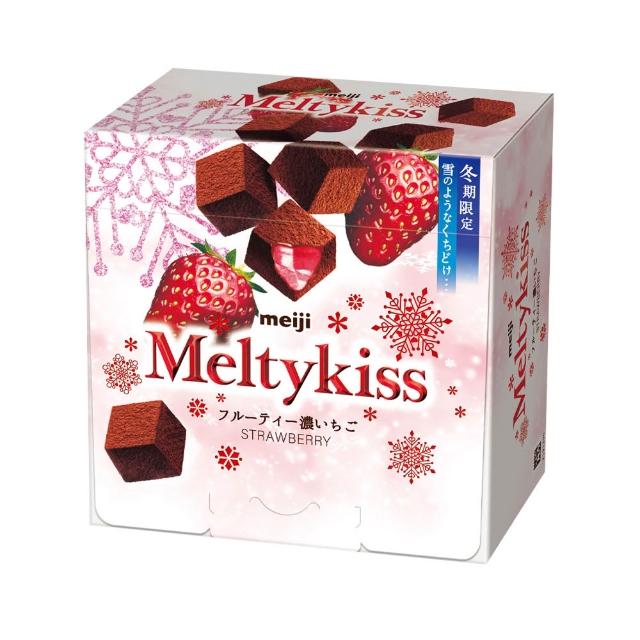 【Meiji 明治】Meltykiss 牛奶/草莓夾餡/抹茶夾餡/焦糖夾餡 可可粒(盒裝)
