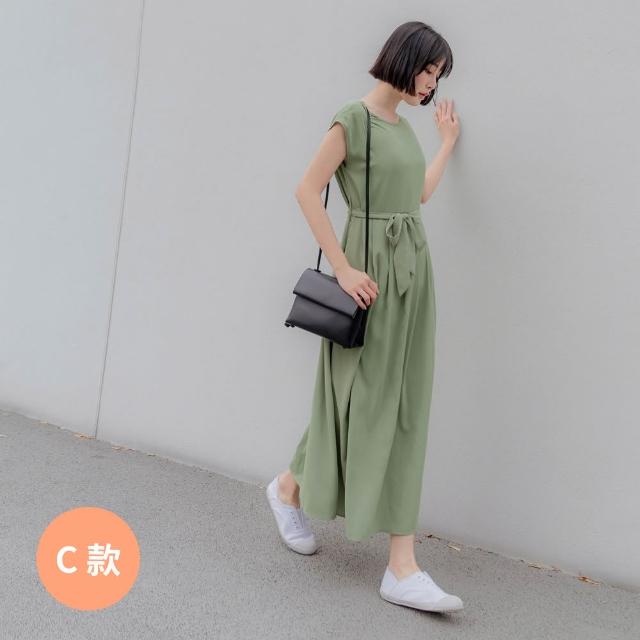 【OB 嚴選】觸膚柔軟懶人洋裝(涼感、冰箱、休閒、約會、渡假風)