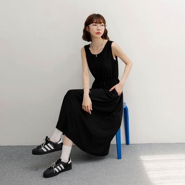【OB 嚴選】觸膚柔軟懶人洋裝(涼感、冰箱、休閒、約會、渡假風)