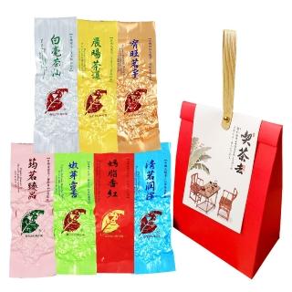 【鑫龍源】iTQi台灣特色7大有機認證杉林溪茶葉禮盒(10gx6包+12g/包;烏龍紅茶;有機認證)