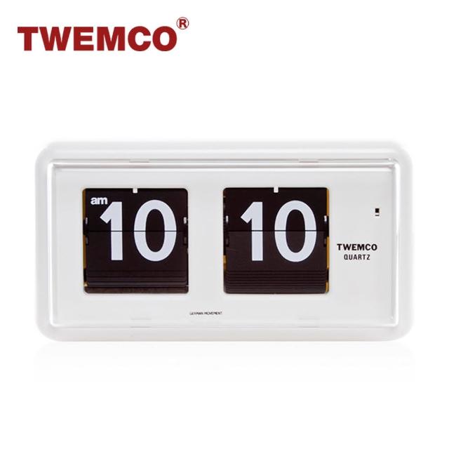 【TWEMCO】QT-30 翻頁鐘 時鐘 桌放 壁掛兩用(共9色)