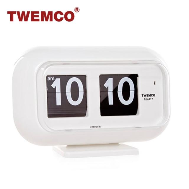 【TWEMCO】QT-35 翻頁鐘 時鐘 桌放 壁掛兩用(共2色)
