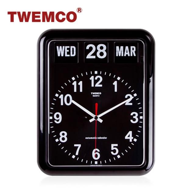 【TWEMCO】BQ-12A 翻頁鐘 時鐘中文 英文萬年曆 壁掛(共2色)