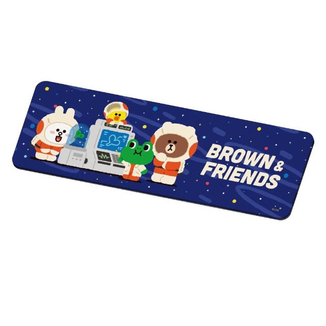 【收納王妃】LINE FRIENDS 外太空系列 軟式珪藻土 吸水洗漱墊 杯墊 洗漱墊(24x8x0.5)