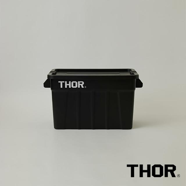 【THOR】THOR BOX 收納箱 75L(透黑/黑色/軍綠/沙棕/灰藍/透明)
