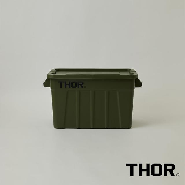 【THOR】THOR BOX 收納箱 75L(透黑/黑色/軍綠/沙棕/灰藍/透明)