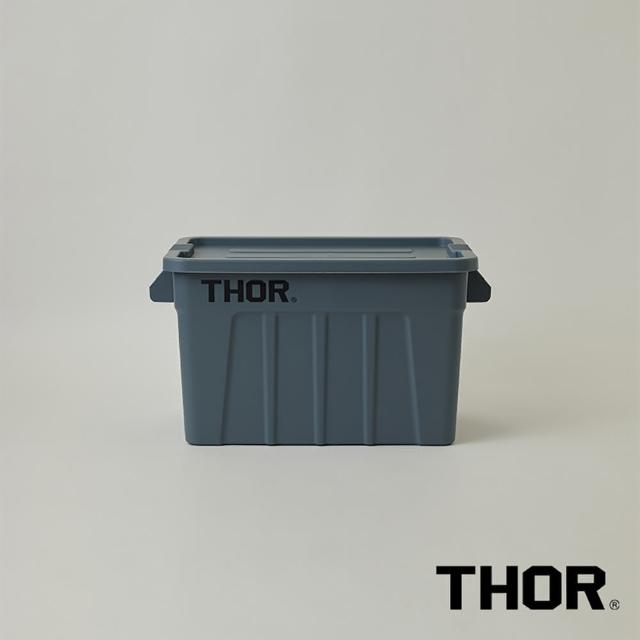 【THOR】THOR BOX 收納箱 75L(透黑/黑色/軍綠/沙棕/灰藍/透明)